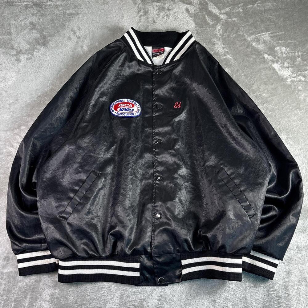 Vintage Hilton Outkast Wichita Satin Bomber Jacket Mens XXL